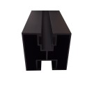 Aluminiumprofil 40*40 Sechskantschraube L:2200mm Schwarz